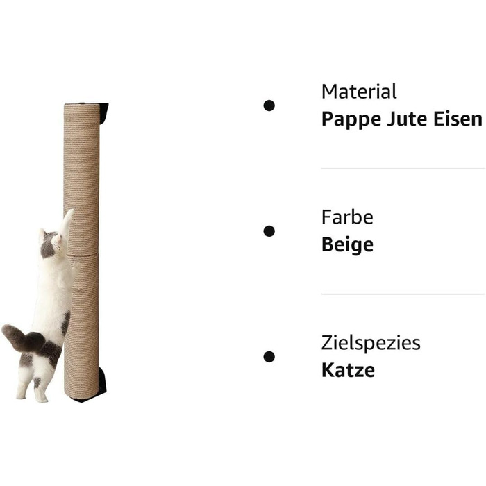 Дряпка для котів, 81 см, з полицями, для дому (оновлення з джютового мотузка)