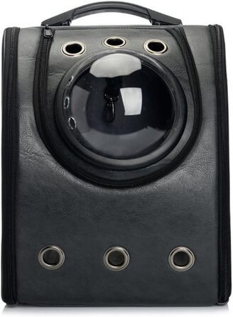 Рюкзак для тварин FOKOM, чорний, 32 x 29 x 42 см - переноска для собак, котів, кроликів