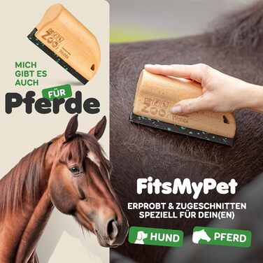 Щітка для собак DR Zoo Wobbi - для видалення шерсті під час линьки - видаляє шерсть у коротко-, гладко- та довгошерстих собак - щадна щітка для собак