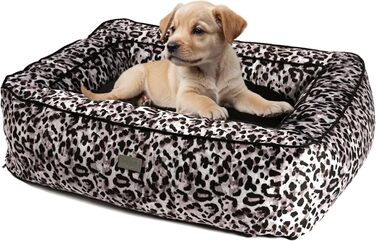 bo&flash Hundebett Boise 'Claudelle' - зручне ліжко для собак, розмір L - ліжко-софа для маленьких та великих собак, дизайн з можливістю прання, захищає суглоби, з антиковзким покриттям, Claudelle