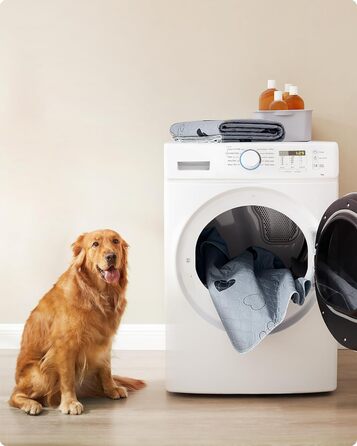 Підстилка для собак Feandrea, 2 шт. в наборі, XXXL (183x183 см), водонепроникна, неслизька, супер вбираюча, сіра