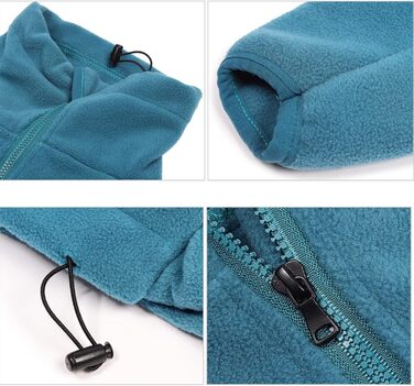 Теплий зимовий комбінезон для собак з полярного флісу, регульований, з блискавкою, для малих, середніх та великих собак.