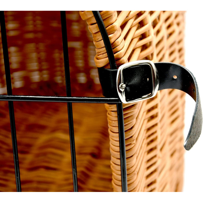 Транспортна переноска для кота MyBer® з плетіння лози, переноска для кота, котяча печера, переноска для дрібних тварин, K5-080-SK-SWKB