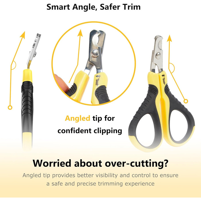 Професійний обрізчик кігтів для котів Thunderpaws з заостреним ножем та пилочкою, підходить для котів та дрібних тварин