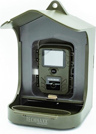 Зовнішня Full HD відеокамера Technaxx TX-165 для спостереження за птахами та тваринами, 100° огляд, уповільнене відео, контейнер для корму 150г