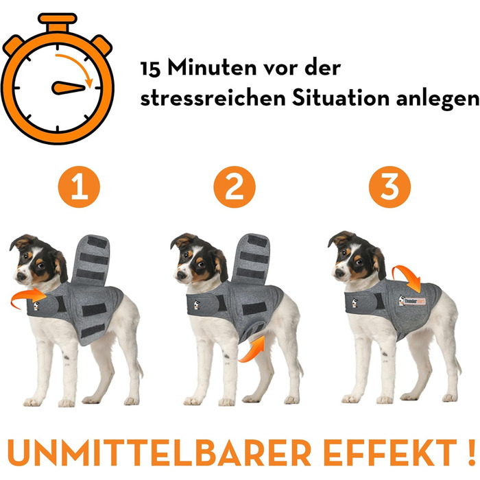 Мантіл для собак Petlife ThunderShirt, сірий, розмір M