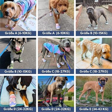 Зручні собачі чоботи Spark Paws – неслизькі, дихаючі, захист лап для літа та походів, міцні, набір 4 шт. – Зелені, розмір 5.0 см | 10-15 кг