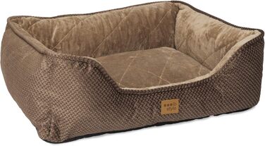 Крісло-ліжко для собак IB Style Milo, коричневе, 61 x 49 x 23 см, знімний чохол