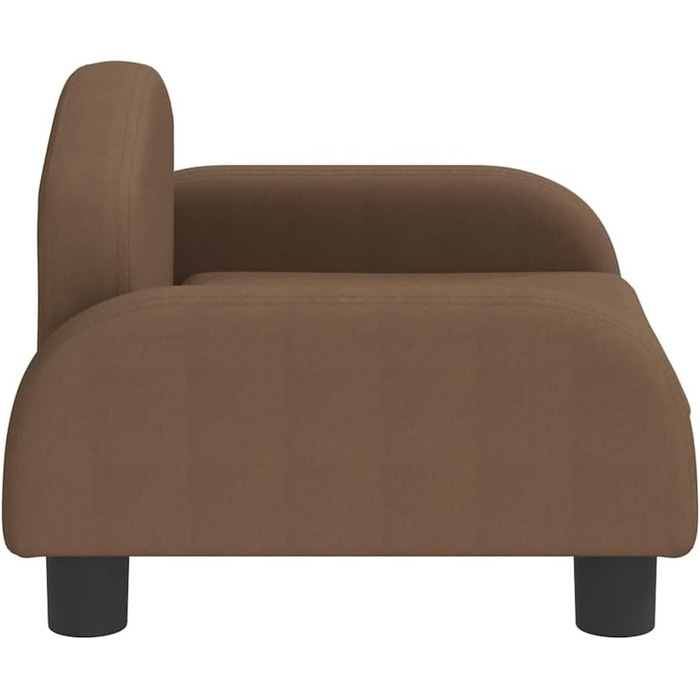 Ляжка для собак, м'яка, коричнева, 50 x 40 x 30 см - ідеально для маленьких собак та котів