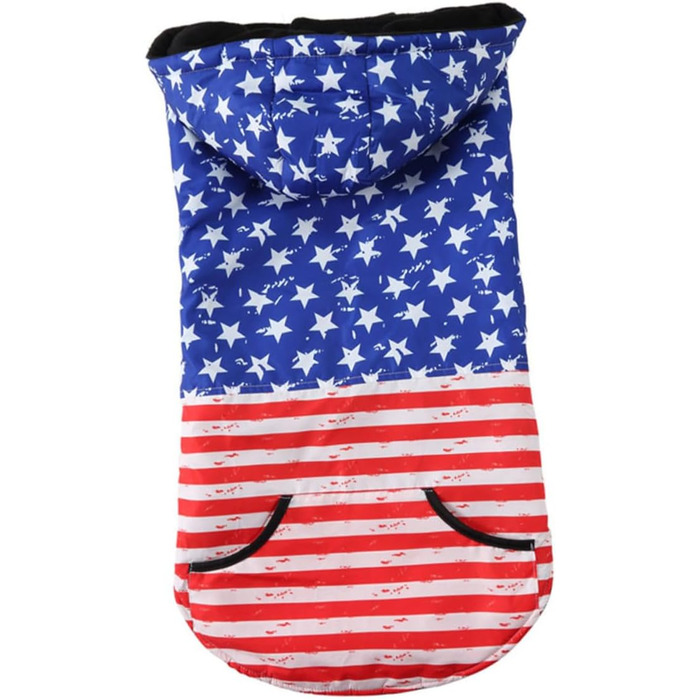 Теплий зимовий халат для собак Alasum з капюшоном, XL, дихаючий - для великих собак