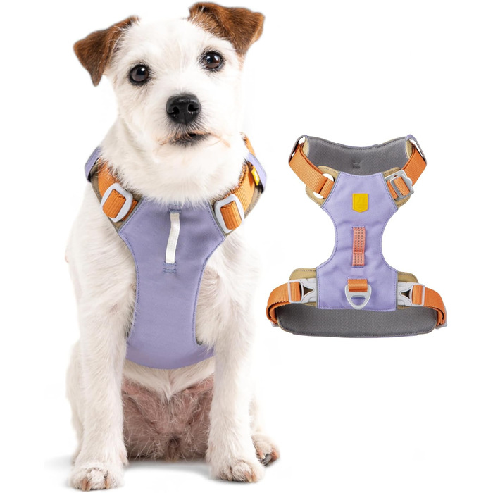 Шлейка для собак Woolly Wolf Alpha 360 XS, лавандово-фіолетовий мікс, 100% перероблений поліестер, регульована, легка, для маленьких собак