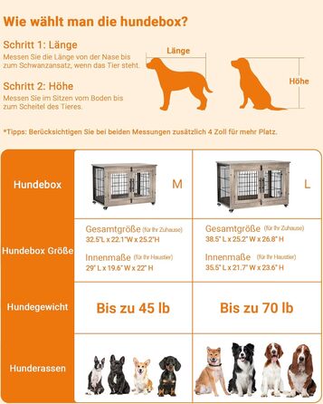 Кіяпка: Будка для собак у дім з подушкою, 98x64x68 см (Сірий, M)