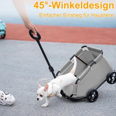 Візок для собак Homewell: багатофункціональний, складний, сірий