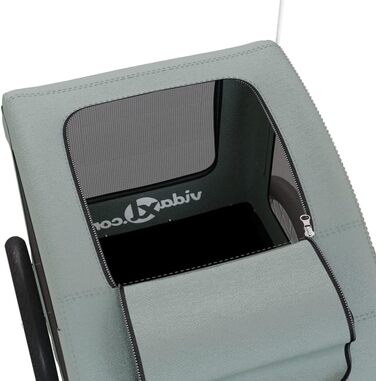 Фahrраd-причіп для собак сірий Oxford-тканина та залізо 124x53x53 см Причіп для домашніх тварин Причіп для собак Причіп для собак для собак та інших домашніх тварин