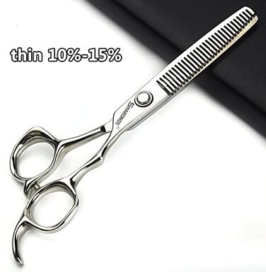 Професійний набір перукарських ножиць SHARONDS 6 дюймів: ножиці для стилістів та домашнього використання, гострі, з нержавіючої сталі, великий набір (зубці V), 4 шт.