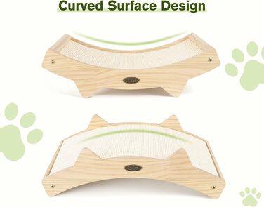 Pecute Комплект з 2 картонних когтеточок для котів, двосторонні, з якісного картону, стійкі, для догляду за кігтями та захисту меблів (38.5 x 20.5 см), Classic (2 шт.) (Покращена версія з сизалю)