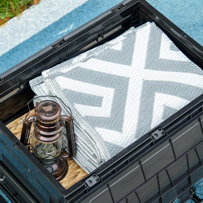 Причіп для велосипеда HOMCOM 65 л, чорний, вантажопідйомність 40 кг