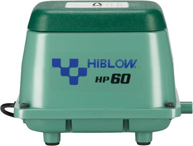 Компресор HiBlow HP-60, 60 л/хв, 18 мм, 51 Вт, для аерації ставків