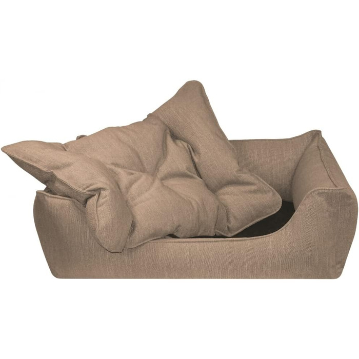 Ляжка для собак Eco Dog Erde: знімний чохол та наповнення, що стирається, для суглобів, м'яка, міцна, преміум-якість, Made in Germany, розмір XL (Taupe)