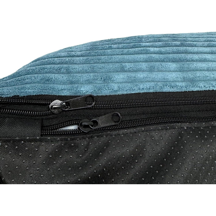 Ортопедичне ліжко для собак Elropet з м'якого корду, кошик для собак, XS/S/M/L/XL, блакитний колір, розмір XS (65x50x18 см)