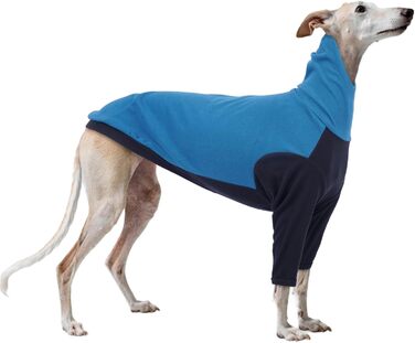 Теплий плед-мандель для whippet, greyhound та інших породистих собак. Плед-кокон, теплий одяг для собак, блакитний, розмір S