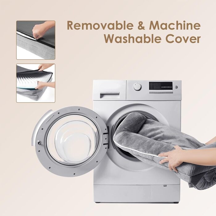 Ортопедичне ліжко для собак великих порід EHEYCIGA, 112x81 см, кошик для собак XL з Memory Foam, водовідштовхувальне, неслизьке, з високим бортиком, сірого кольору (112 x 81 x 18 см)