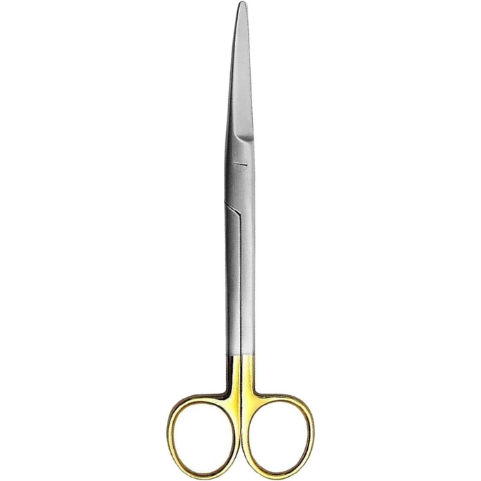 Хірургічні ножиці для перев'язки - 17 см, вигнуті, тупі кінці, з нержавіючої сталі. Підходять для котів та собак. Mayo Dissecting Blunt Scissors