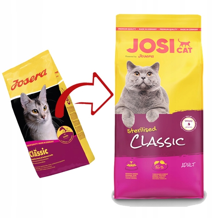 Сухий корм для дорослих стерилізованих котів Josera Josicat Classic, 18 кг