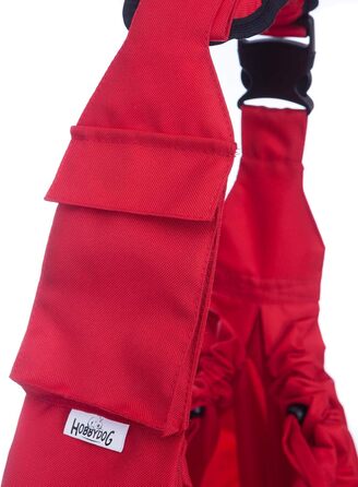 Трагеля для собак та котів PillowPrim - переноска для тварин на плечі, червона