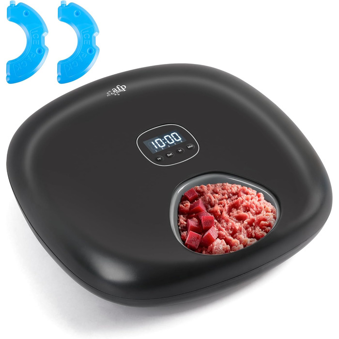 Автоматичний дозатор корму для котів FÜR Pfoten: 6 порцій, з охолодженням, програмований таймер, USB-живлення