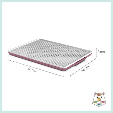 Килимок для котячого туалету Champion Rosa з антиковзаючою поверхнею, Made in Italy, 46x36x3 см