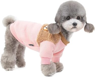 Зимнє обладнання для собак: тепла куртка для собак вагою до 8.8 кг, колір рожевий