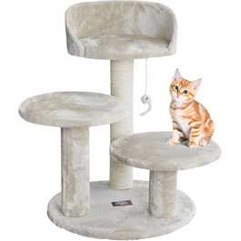 Меблі для котів Majestic Pet: багаторівневий когтеточка та ігровий комплекс для дому, 86,6 см, бежевий