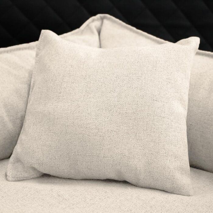 Ортопедичне собаче ліжко Tierlando® Goofy Couture з захистом для матраца, знімний чохол з меблевої тканини, для собак середніх та великих порід, розмір: 90x75 см, колір: бежевий