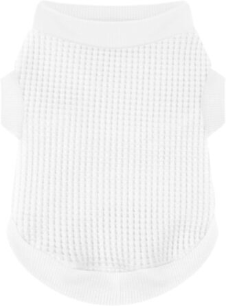 Теплий та функціональний легкий собачий пуловер для цуценят; еластичний, кольоровий одяг з легким дизайном, ідеальний для чихуахуа та йоркширських тер'єрів – покращує комфорт (XX-Large, Білий/Ошатний сад)