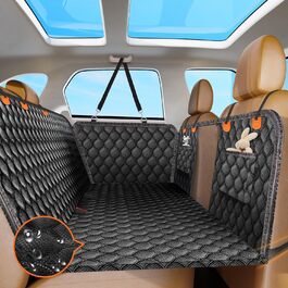 Автогамак FURROOM для собак, заднє сидіння, до 180 кг, водонепроникний, протиковзкий, із жорсткою основою, універсальний розмір для авто, SUV, вантажівок