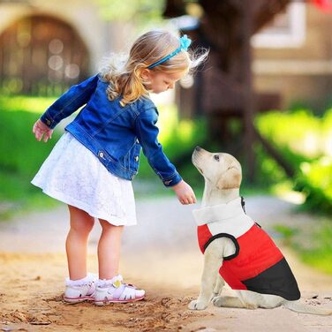 Зимовий одяг для собак Idepet: водонепроникний пуловер, куртка, теплий костюм для снігу. XS, S, L (M, Чорний)