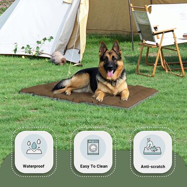 Водонепроникний килимок для собак WESTERN HOME Outdoor - 110x68 см (Коричневий)