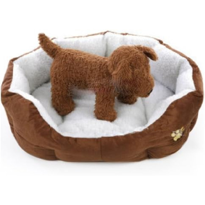 М'яке ліжко для собак та котів Yahee: ліжко-корзина для тварин (колір: коричневий)