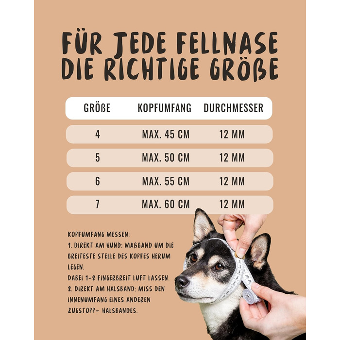 Нашийник для собак Rudelkönig Emma - Елегантний нашийник-стоп для собак з шкіри та нейлону, діаметр 12 мм, для великих собак, колір хакі