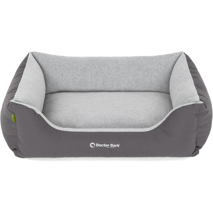 Ліжко для собак Doctor Bark - м'яке та пухнасте для середніх собак. Легко миється, міцне, затишне. Виготовлено в Німеччині, GreenLabel