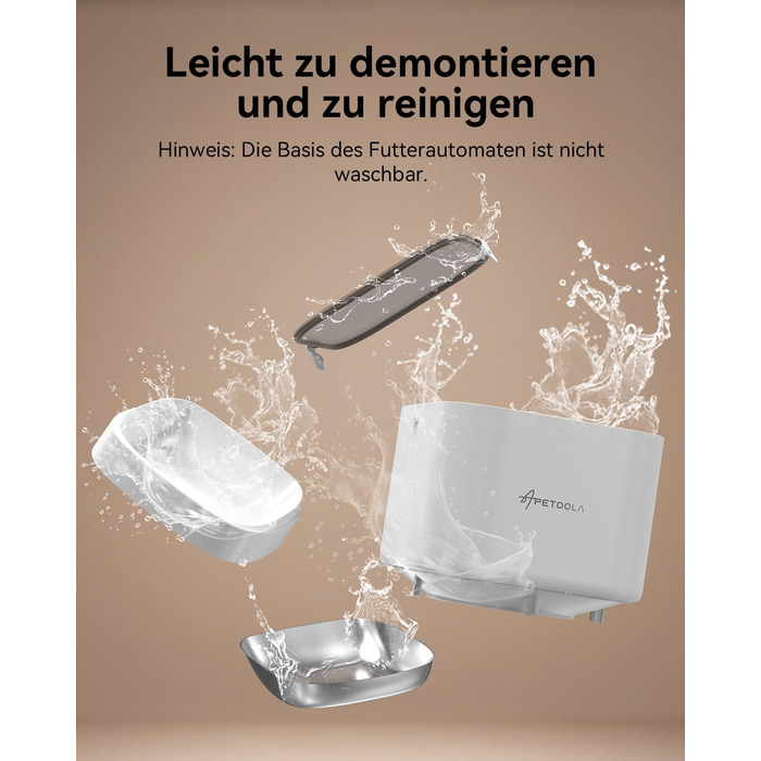 Автоматичний годівник для котів з Wi-Fi, 4L, керування через додаток, 10s запис голосу, для котів та собак (білий)