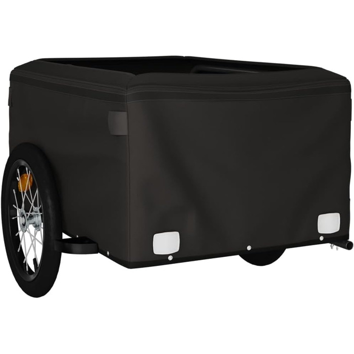 Причіп для собак, велосипедний причіп, причіп для бігу: чорний та сірий, 45 кг, сталь, легка збірка, універсальний