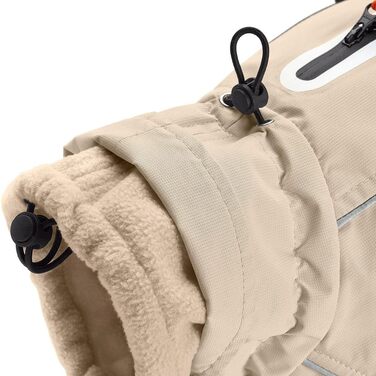 Теплий водовідштовхуючий теплий зимовий накид для собак HUNTER NORDBY, колір кремовий, для маленьких собак, машинне прання, розмір 40x40