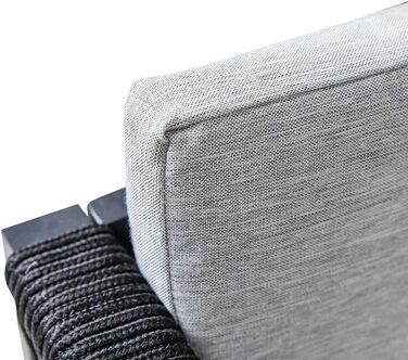 Диван для собак greemotion з алюмінієвим каркасом та мотузкою, 100x40x117 см, антрацит/сірий