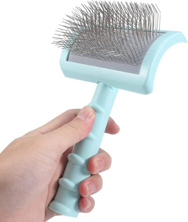 Зубна щітка для собак Feste – подовжена щітка для грумінгу великих собак, вичісування та видалення шерсті (зелена)