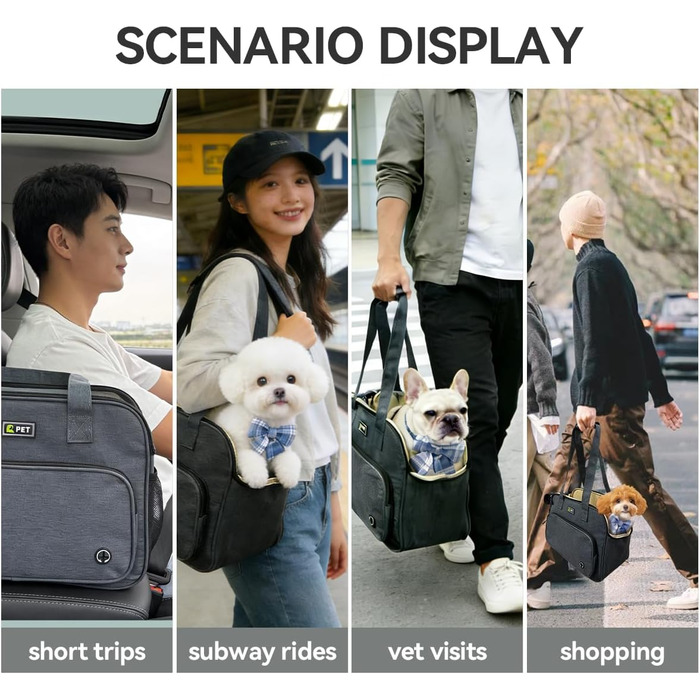 Сумка для собак та котів KZARYVEXIS, світло-блакитна, для подорожей та прогулянок