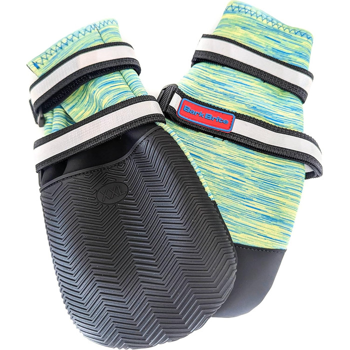 Чоботи для всієї погоди, Неопрен, захист лап, з світловідбиваючими ременями, 5 розмірів (багатобарвні, розмір M) (XXL)