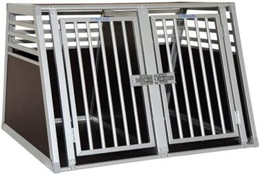 Schmidt-Box Hundebox Doppelbox ALU UMD 95/93/68 - переносна вольєр для собак, алюмінієва, 95x93x68 см