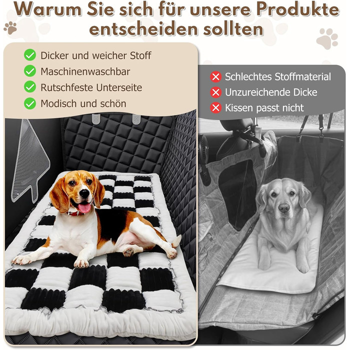 Килимок для собак у машину: водонепроникний, антиковзкий, універсальний (Чорний)